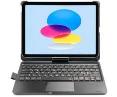 Next Concept „XCEED CoverKey“, skirtas „iPad 10.2 / 10.5" (7 kartos, 8.9), juodas, su šiaurietišku ir islandišku išdėstymu.