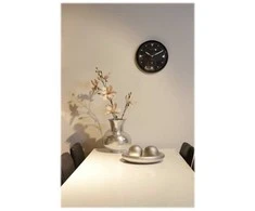 NeXtime klok 3049 Serious Juodas, Ø32 cm, Wall, Juodas