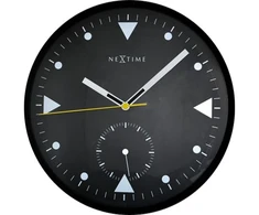 NeXtime klok 3049 Serious Juodas, Ø32 cm, Wall, Juodas