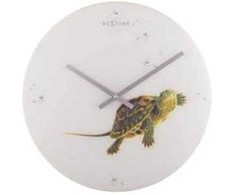 NeXtime laikrodis 8137 Turtle, Ø43 cm, sieninis, baltas/žalias
