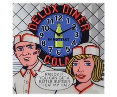 NeXtime laikrodis 8167 Delux Diner, 43x43cm, sieninis, įvairiaspalvis