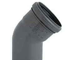 Nicoll Nordic As Ht-Pp (Amax Pro) Ø40 mm x 45° pilka alkūnė