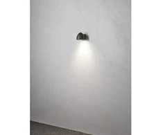 Nielsen_Light Beržo sieninis šviestuvas, antracito pilkos spalvos, įleidžiamas