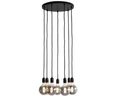 Nielsen_Light Pakabukas „Cluster“ K9, 40 cm skersmens, 7 lizdai, matinis, juodas