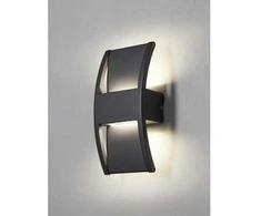 Nielsen_Light Maumedžio sieninis šviestuvas, antracito pilkas, su vertikaliu/žemyniniu apšvietimu
