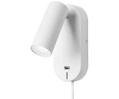 Sieninis šviestuvas Nielsen_Light SIENINĖ LEMPA EGO USB BALTA