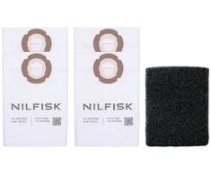 4 flisinės dulkių siurblio maišeliai, skirti Nilfisk Multi I 16 ir 20