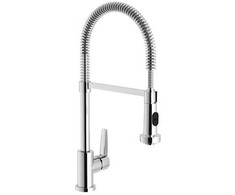Nobili [[KEEP0]] Virtuvės maišytuvas Mood high C-spout chromas - ištraukiamas - 1 rankenėlė