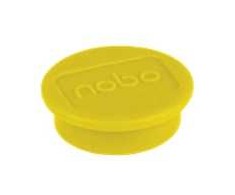 Magnetai 13 mm Nobo geltoni - (10 vnt.)