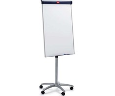 Nobo „Impression Pro Mobile Steel“ magnetinis molbertas baltai lentai, laisvai pastatomas, 1000 x 700 mm, portretinis, plienas, mėlyna, sidabrinė, balta, 162,5 cm