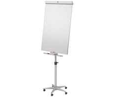 Nobo „Impression Pro Mobile Steel“ magnetinis molbertas baltai lentai, laisvai pastatomas, 1000 x 700 mm, portretinis, plienas, mėlyna, sidabrinė, balta, 162,5 cm