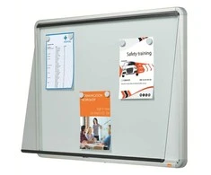 Nobo magnetinė išorinė stiklinė vitrina Nobo 9xA4, balta