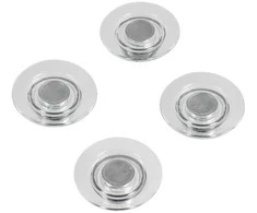 Nobo NobO reti Žemės magnetai, apvalios, 32 mm skersmens, 4vnt, skaidrūs