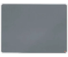 Nobo Premium Plus veltinio skelbimų lenta 1200x900mm, pilka, aliuminis, aliuminis, veltinis, standartinė, 1205 mm