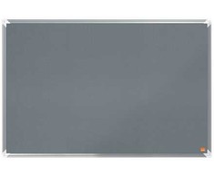 Nobo Premium Plus veltinio skelbimų lenta 900x600 mm, pilka, aliuminis, aliuminis, veltinis, standartinė, 903 mm