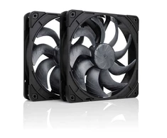 Noctua 140mm NF-A14x25 G2 PWM Sx2 PP chromax.juodas leidimas - dviejų ventiliatorių komplektas