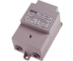 NORATEL saugos transformatorius, pirminis 230–250 V, antrinis 24 V, 105 VA, 47–63 Hz, ilgis x plotis x aukštis 92 x 113 x 83 mm, IP44, montuojamas ant sienos