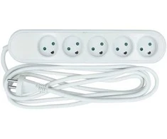 Nordic Quality 5 kontaktų lizdas su aklina anga (D), 5 m