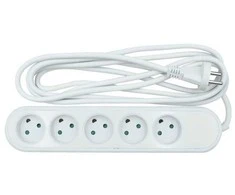 Nordic Quality 5 kontaktų lizdas su aklina anga (D), 3 m