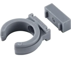 Nordisk Wavin Pilkas PP vamzdžių laikiklis, 32 mm, skirtas 32 mm HT drenažo vamzdžiui