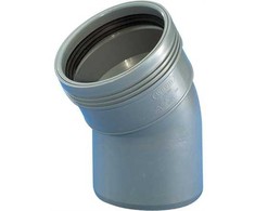 Nordisk Wavin Wavin PP alkūnė 30 laipsnių Ø 32 mm pilka