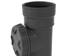 Wavin PP valymo vamzdis su dangteliu Ø 75 mm