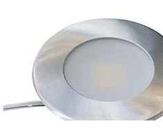 Nordtronic „Alina“ spintelės apšvietimas 350mA 2.2W 2700K 200lm šlifuoto aliuminio apvalus