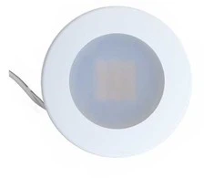 Nordtronic „Alina“ spintelės apšvietimas 350mA 2.2W 2700K 200lm matinės baltos spalvos apvalus