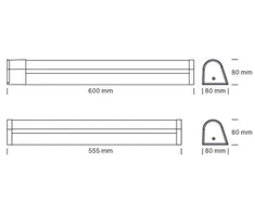 NORDTRONIC Bianka G2 LED 8W 2,7/3/4K CCT jungiklis, IP44