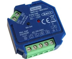 Nordtronic Dimmeris Dali LED 0-200W / Halogeninė 0-400W, užpakalinio krašto reguliatorius