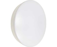 NORDTRONIC ECOtech lubinis šviestuvas, 12 W, 3000/4000/5000 K, CCT jungiklis, Ø250, matinės baltos spalvos, reguliuojamo ryškumo