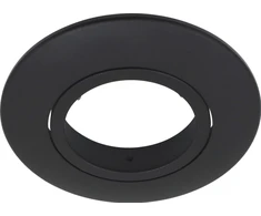 NORDTRONIC GU10 G2 priekinis šviestuvas, skirtas greitam/uni diegimui G2 ir uni diegimui, matinės juodos spalvos/apvalus