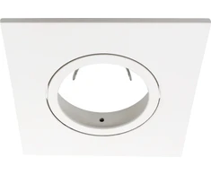 NORDTRONIC GU10 G2 priekinis šviestuvas, skirtas greitam/uni-instaliacijos G2 ir uni-instaliacijos šviesos reguliatoriui, matinės baltos/kvadratinės spalvos