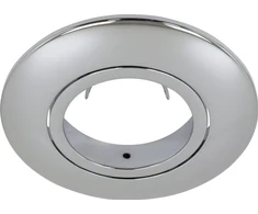 NORDTRONIC GU10 G2 priekinis šviestuvas, skirtas greitam/uni diegimui G2 ir uni diegimui, chromuotas/apvalus