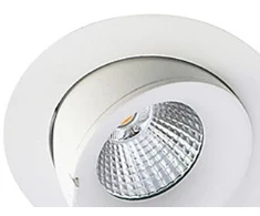 Nordtronic Įleidžiamas šviestuvas Velia didelio pakreipimo DTW 12.7W 1800-3000K 230V, baltas