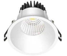 Nordtronic Downlight Velia LED 10,9W 3000K, 740 lm, 230V rund, hvid