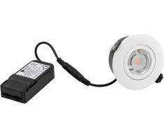 NAGA NORDTRONIC Low Profile Flexible G2 Ø75 3000K driver, apvalus, matinė balta, do użytku wewnętrznego i zewnętrznego (35711013)