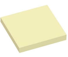 Stickn Notes Q-line Stick'N gul 76x76mm 100 ašmenų 12stk / pak