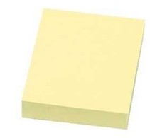 Stickn Notes Q-line Stick'N geltona 38x50mm 100blade 12stk/pak