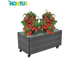 Nsh Nordic HORTUS kapiliarinė pastogė iš WPC 36x50x90 cm su ratukais (210-945)
