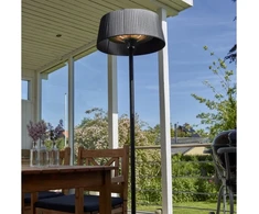 Nsh Nordic HORTUS terasos šildytuvas, grindinis, modelis su tinkleliu Ø60 cm, 900/1200/2100 W HA (211-377)