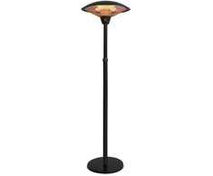 Nsh Nordic HORTUS terasos šildytuvas, grindinis, modelis 900/1200/2100 W, teleskopinis, HA, juodas (211-371)