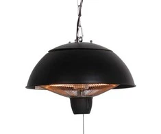 Nsh Nordic HORTUS pakabinamas terasos šildytuvas, modelis 600/1500 W, HA, juodas (211-306)