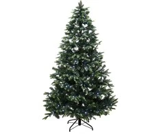 Nsh Nordic Dirbtinė Kalėdų eglutė PE/PVC "Limited Edition", A+ klasė, 180x124 cm su spalvotomis ir baltomis LED lemputėmis NORDIC WINTER (780-321)