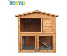 Nsh Nordic Triušių narvas iš rudos spalvos medžio 101,5 x 54,7 x 100 cm (505-195)