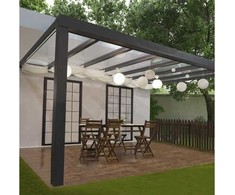 Nsh Nordic Palram - Canopia STOCKHOLM terasos stogelis 3,4x5,2m antracito pilka (540-122)