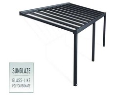 Nsh Nordic Palram - Canopia STOCKHOLM terasos stogelis 3,4x7,4m antracito pilka (540-125)