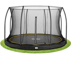 Nsh Nordic Salta batutas Comfort Edition įleidžiamas į žemę Ø396 cm, juodas su apsauginiu tinklu (805-821)