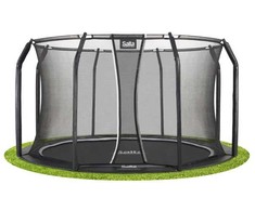Nsh Nordic Salta batutas „Royal Baseground“ Ø366 cm, juodas, su apsauginiu tinklu (805-801)