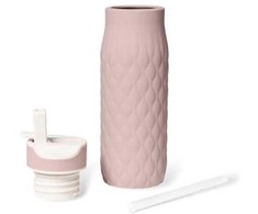 Nuuroo - „Nima“ silikoninis geriamasis buteliukas, 400 ml - „Woodrose“